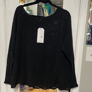 Cynthia Ashby NWT cotton mesh top